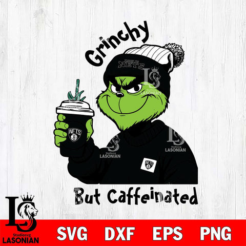 Brooklyn Nets Grinchy But Caffeinated Svg Eps Dxf Png File, Digital Download, Instant Download