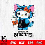 Brooklyn Nets Hello Kitty Stitch Svg Eps Dxf Png File, NBA svg, Digital Download, Instant Download