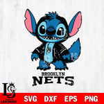 Brooklyn Nets Stitch Halloween Svg Eps Dxf Png File, NBA svg, Digital Download, Instant Download