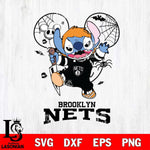 Brooklyn Nets Stitch Michael Halloween Svg Eps Dxf Png File, Digital Download, Instant Download