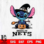 Brooklyn Nets Stitch witch Svg Eps Dxf Png File, NBA svg, Digital Download, Instant Download