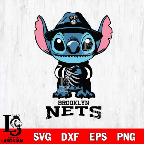 Brooklyn Nets Stitich Freddy Krueger Svg Eps Dxf Png File, NBA svg, Digital Download, Instant Download