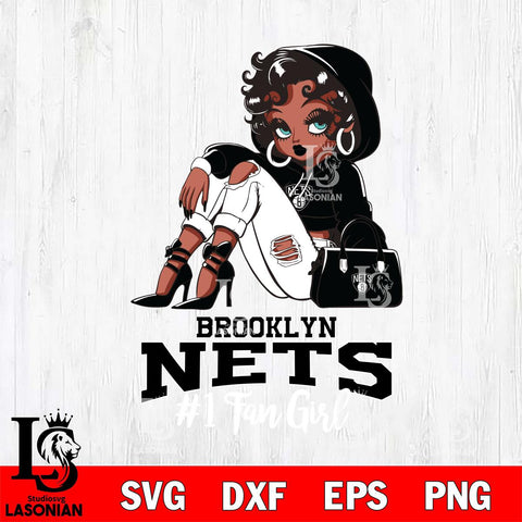 Brooklyn Nets #1 beauty Black Fan Girl