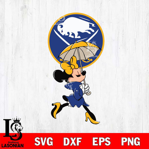 Buffalo Sabres Fancy Minnie Svg Eps Dxf Png File, Digital Download, Instant Download