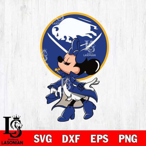 Buffalo Sabres Glamorous Minnie Svg Eps Dxf Png File, Digital Download, Instant Download