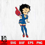 Buffalo Bills Betty Boop Cheering Svg Eps Dxf Png File, Digital Download, Instant Download