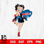 Buffalo Bills Betty Boop Girl Fan Svg Eps Dxf Png File, Digital Download, Instant Download