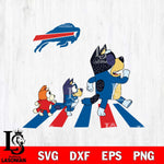 Buffalo Bills Bluey 6 NFL Svg Eps Dxf Png File, Digital Download, Instant Download