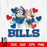 Buffalo Bills Bluey & Bingo 10 Svg Eps Dxf Png File, NFL svg, Digital Download, Instant Download