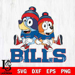 Buffalo Bills Bluey & Bingo 8 Svg Eps Dxf Png File, NFL svg, Digital Download, Instant Download