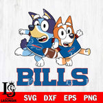 Buffalo Bills Bluey Chilli NFL Svg Eps Dxf Png File, Digital Download, Instant Download