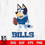 Buffalo Bills Bluey Football Sport Svg Eps Dxf Png File, Digital Download ,Instant Download, Cricut File