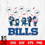 Buffalo Bills Bluey Halloween Spooky Svg Eps Dxf Png File, Digital Download, Instant Download