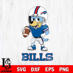 Buffalo Bills Bluey rugby Svg Eps Dxf Png File, Digital Download ,Instant Download, Cricut File