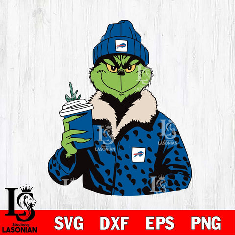 Buffalo Bills Boujee Grinch 12 Svg Eps Dxf Png File, Digital Download, Instant Download