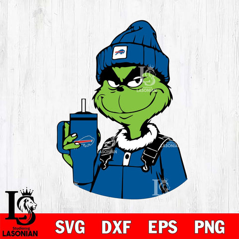 Buffalo Bills Boujee Grinch 2 Svg Eps Dxf Png File, Digital Download, Instant Download