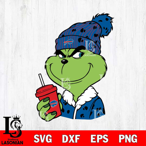 Buffalo Bills Boujee Grinch 3 Svg Eps Dxf Png File, Digital Download, Instant Download