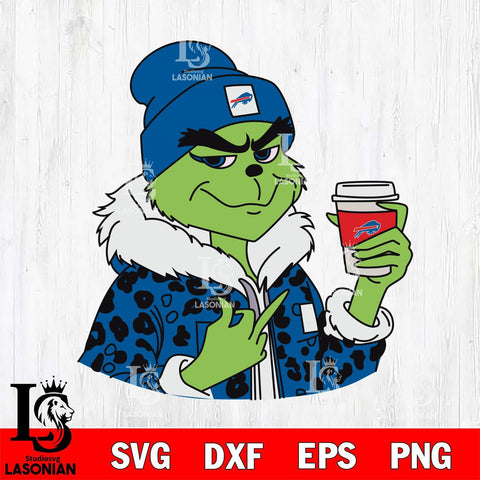 Buffalo Bills Boujee Grinch 7 Svg Eps Dxf Png File, Digital Download, Instant Download