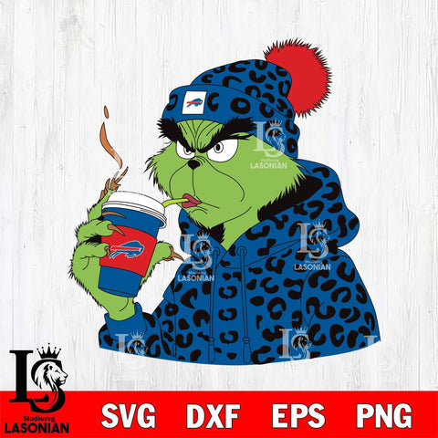 Buffalo Bills Boujee Grinch 8 Svg Eps Dxf Png File, Digital Download, Instant Download