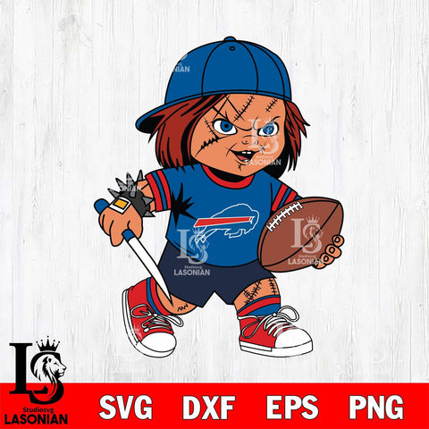 Buffalo Bills Chucky Horror 10 Svg Eps Dxf Png File, NFL svg, Digital Download, Instant Download