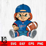 Buffalo Bills Chucky Horror 3 Svg Eps Dxf Png File, NFL svg, Digital Download, Instant Download