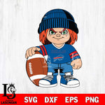 Buffalo Bills Chucky Horror 4 Svg Eps Dxf Png File, NFL svg, Digital Download, Instant Download