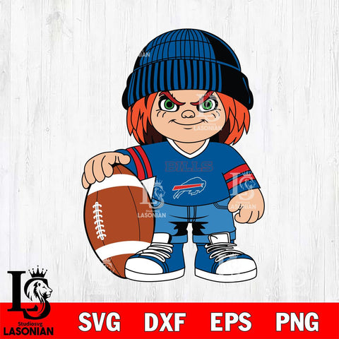 Buffalo Bills Chucky Horror 4 Svg Eps Dxf Png File, NFL svg, Digital Download, Instant Download