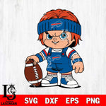 Buffalo Bills Chucky Horror 5 Svg Eps Dxf Png File, NFL svg, Digital Download, Instant Download