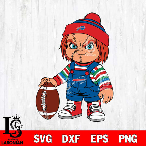 Buffalo Bills Chucky Horror 6 Svg Eps Dxf Png File, NFL svg, Digital Download, Instant Download