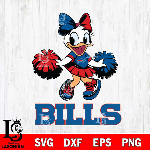 Buffalo Bills Daisy Duck Cheerleader Disney, Svg Eps Dxf Png File, Digital Download