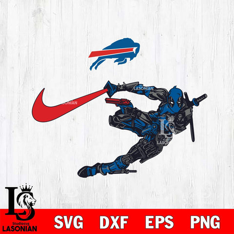 Buffalo Bills Deadpool Nike Svg Eps Dxf Png File, Digital Download, Instant Download