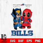 Buffalo Bills Deadpool X Wolverine Funny Svg Eps Dxf Png File, Digital Download, Instant Download