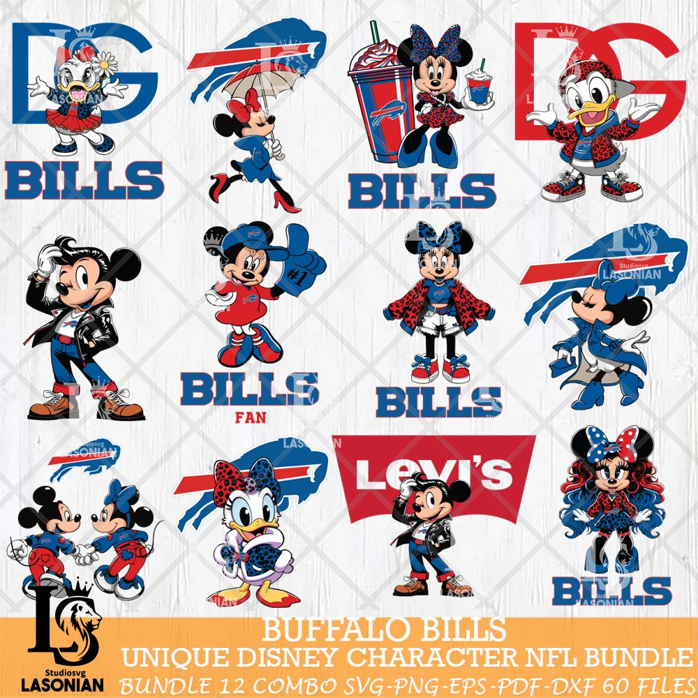 Buffalo Bills Disney Characters NFL Bundle 12 – lasoniansvg