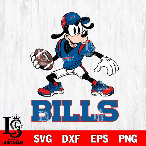 Buffalo Bills Goofy Disney, Svg Eps Dxf Png File, Digital Download