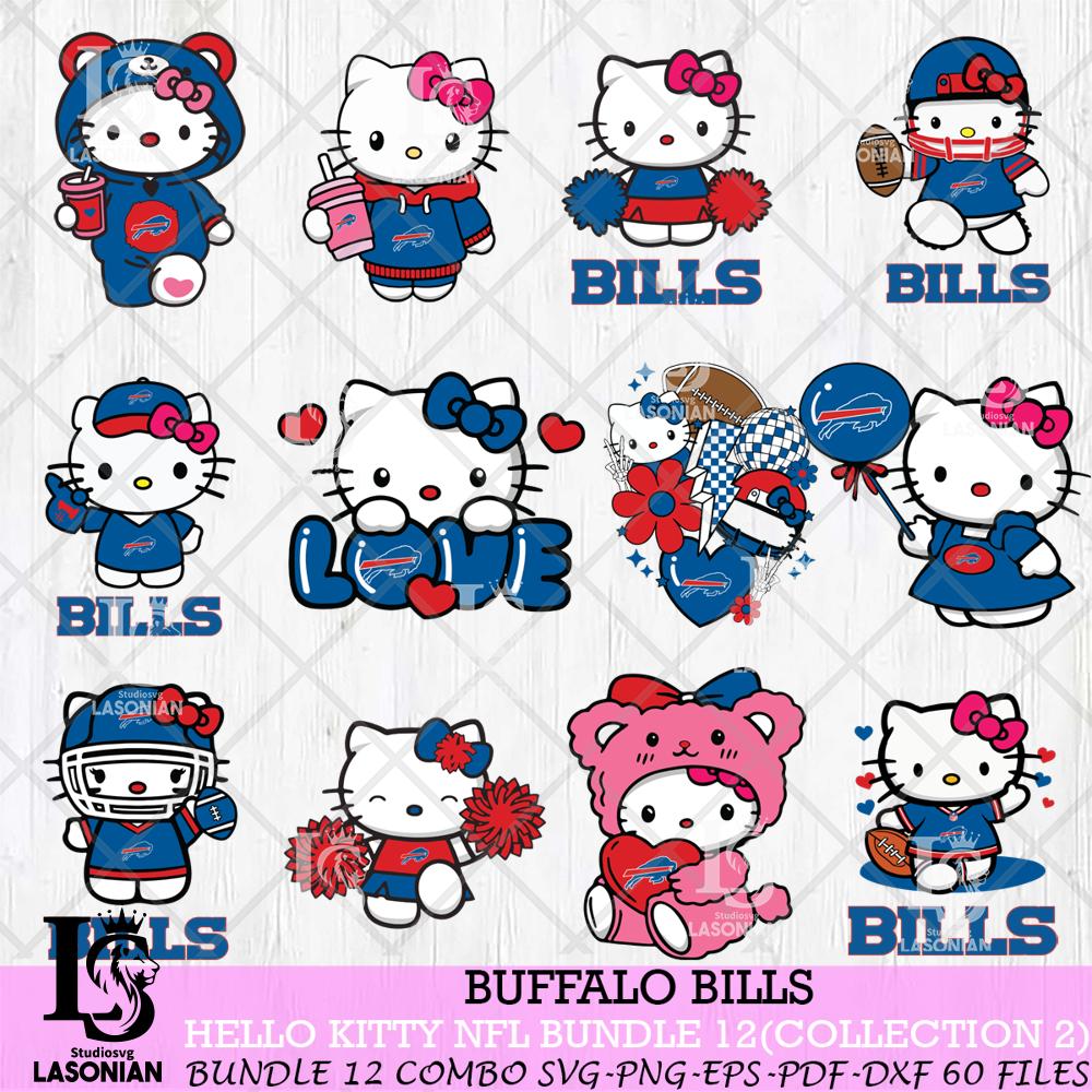 Buffalo Bills Hello Kitty Bundle 12 SVG – lasoniansvg