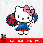 Buffalo Bills Hello Kitty Cheerleader 12 Svg Eps Dxf Png File, Digital Download, Instant Download