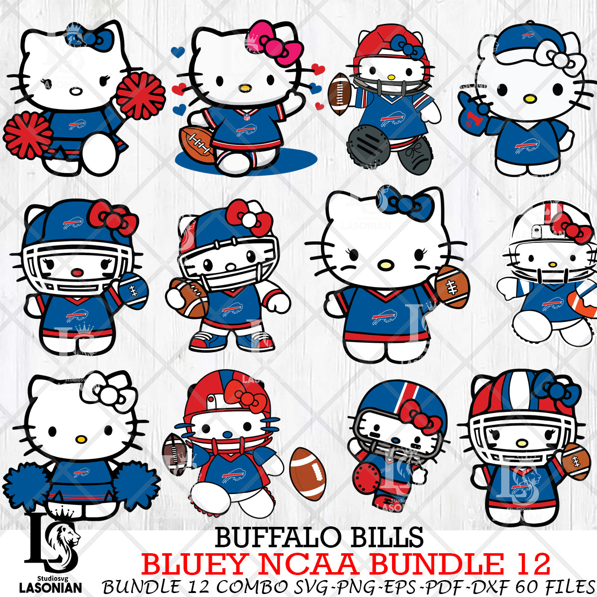 Buffalo Bills Hello Kitty NFL Bundle 12 – lasoniansvg