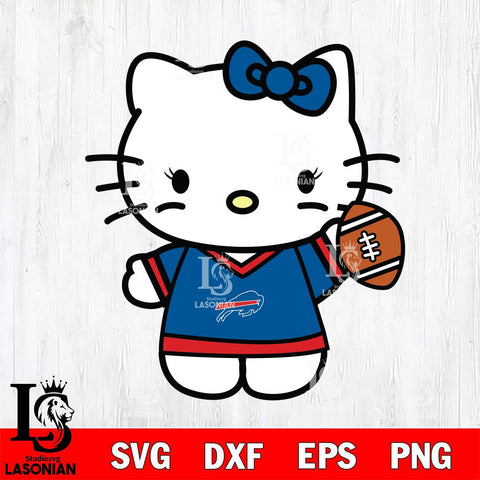 Buffalo Bills Hello Kitty sport 7 Svg Eps Dxf Png File, Digital Download, Instant Download