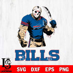 Buffalo Bills Jason Voorhees Svg Eps Dxf Png File, Digital Download