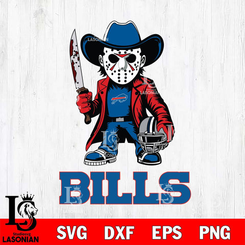 Buffalo Bills Jason Voorhees 3 Svg Eps Dxf Png File, Digital Download