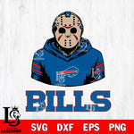 Buffalo Bills Jason Voorhees 4 Svg Eps Dxf Png File, Digital Download