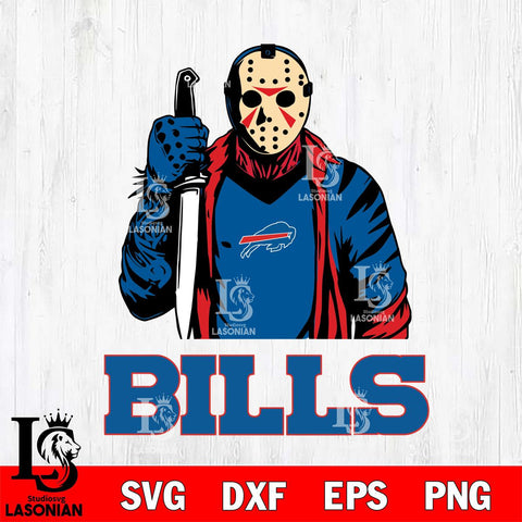 Buffalo Bills Jason Voorhees 6 Svg Eps Dxf Png File, Digital Download