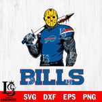 Buffalo Bills Jason Voorhees 7 Svg Eps Dxf Png File, Digital Download