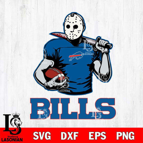 Buffalo Bills Jason Voorhees 9 Svg Eps Dxf Png File, Digital Download