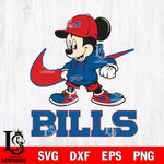 Buffalo Bills Mickey Mouse NIKE, Svg Eps Dxf Png File, Digital Download