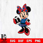 Buffalo Bills Minnie Mouse Svg Eps Dxf Png File, Digital Download, Instant Download