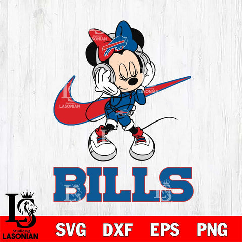 Buffalo Bills Minnie Mouse Dancing NIKE, Svg Eps Dxf Png File, Digital Download