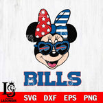 Buffalo Bills Minnie Mouse Love 2, Svg Eps Dxf Png File, Digital Download