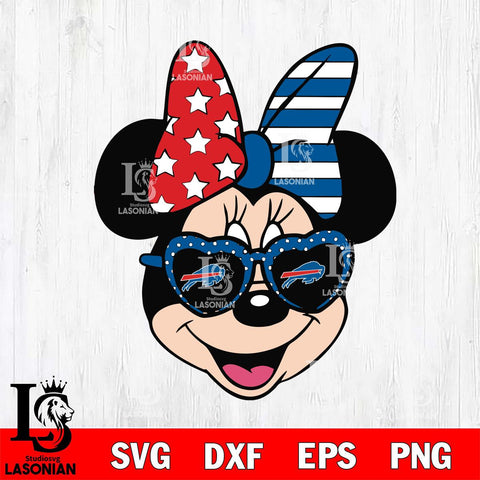 Buffalo Bills Minnie Mouse Love Svg Eps Dxf Png File, Digital Download, Instant Download