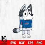 Buffalo Bills Muffin Bluey NFL Svg Eps Dxf Png File, Digital Download, Instant Download